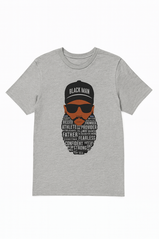 Black Man Bearded T-Shirt