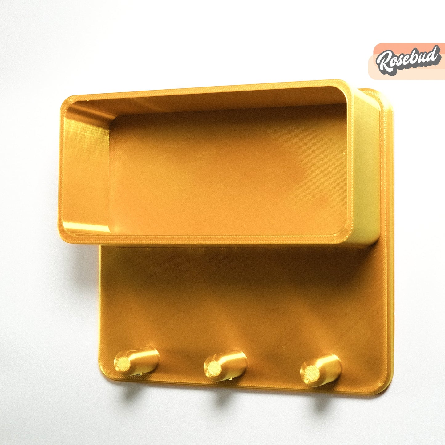 Floating Wall Shelf, Magnetic Key Holder