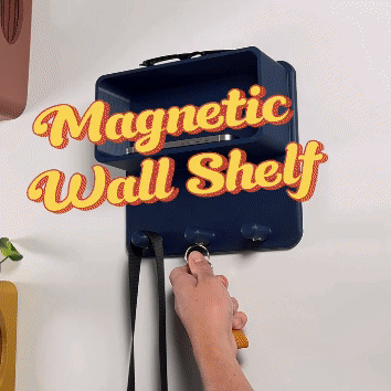 Floating Wall Shelf, Magnetic Key Holder