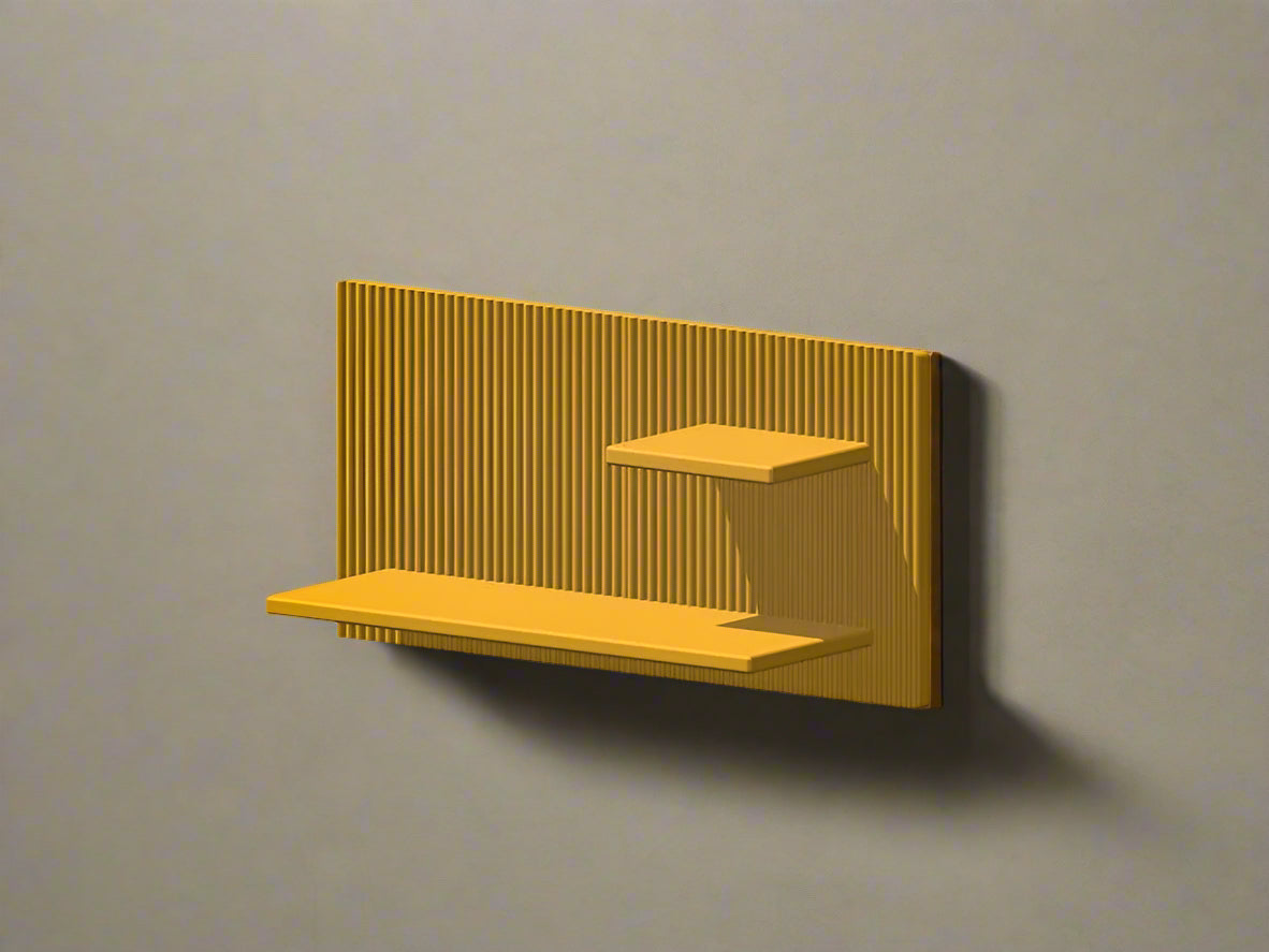 Modern Floating Wall Shelf, Unique Retro Home Decor, 3D Printed Perfume Display/Reed Diffuser Shelf, Wall Shelf Catchall, Hosting Decor Gift, EDGE