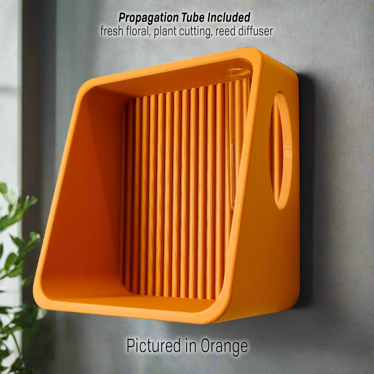 Modern Floating Wall Shelf, Propagation or Reed Diffuser