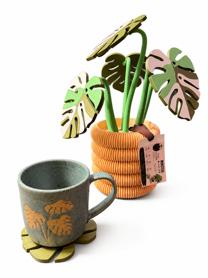 Monstera Coaster Set
