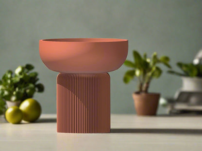 Modern Pedestal Plant Pot, Two-Piece