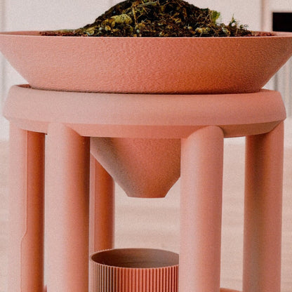 Conduit Plant Stand with Planter & Catch