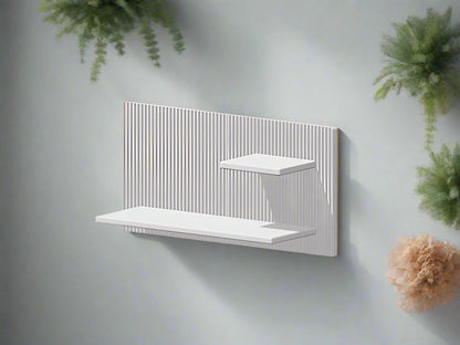 Modern Floating Wall Shelf, Unique Retro Home Decor, 3D Printed Perfume Display/Reed Diffuser Shelf, Wall Shelf Catchall, Hosting Decor Gift, EDGE